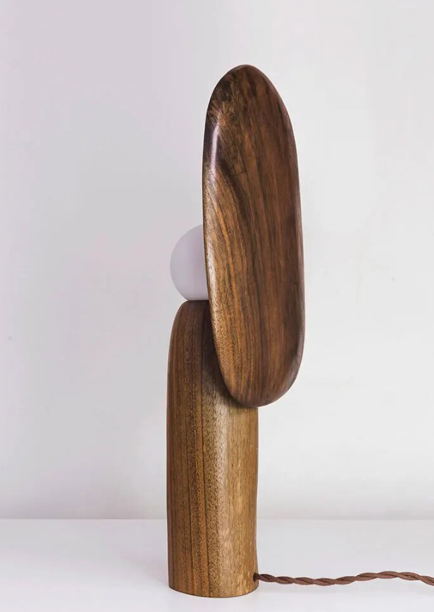 Nashua Stone and Wood  Lamp